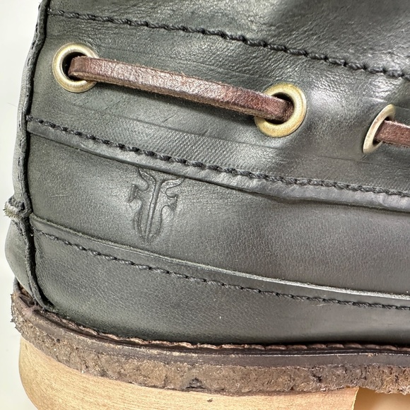 Frye Black Leather Lace Up Boots Men's Size 8 1/2 D - Picture 4 of 16